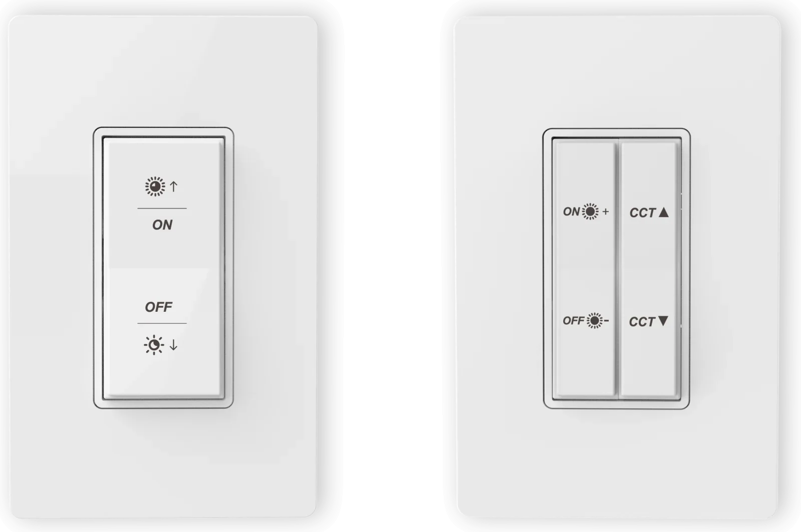 HSE-BW2 and HSE-BW3 self-powered wall switches